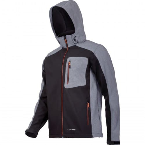 Pracovná bunda softshell čierno-sivá Lahti Pro